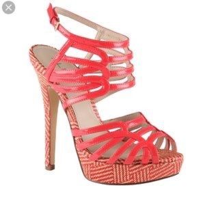 ALDO coral heels